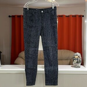 Style & Co Snakeskin Print Skinny Jeans Women’s Petite Size 8P